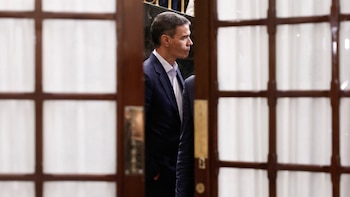 Pedro Sánchez, presidente del Gobierno, este miércoles en el Congreso de los Diputados. (EFE/Sergio Pérez)