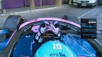 El pedido de disculpas de Franco Colapinto por la radio y la furia de Pierre Gasly tras el choque de su compañero