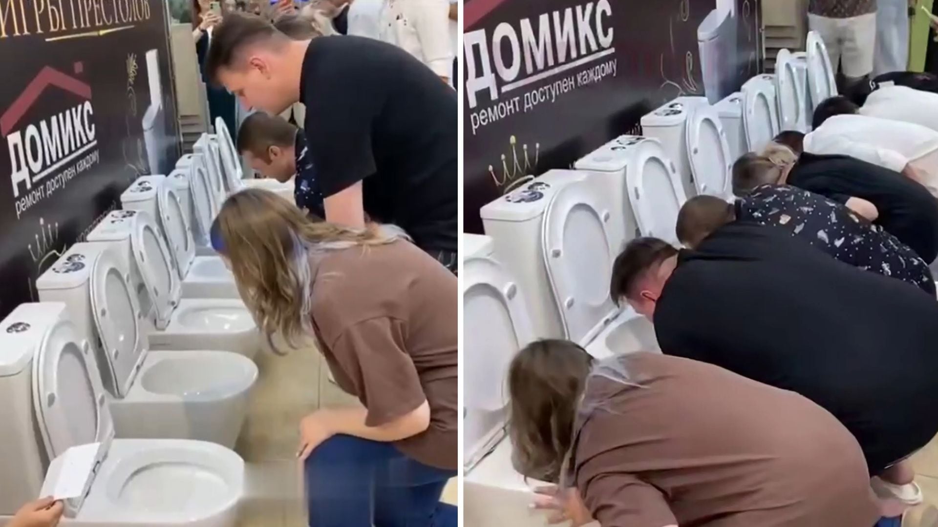 Beber de un inodoro: el insólito “Juego de Tronos” organizado en Rusia que sacude las redes sociales