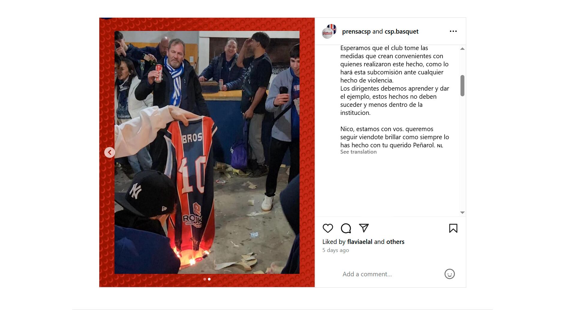 El comunicado de Sportivo Peñarol