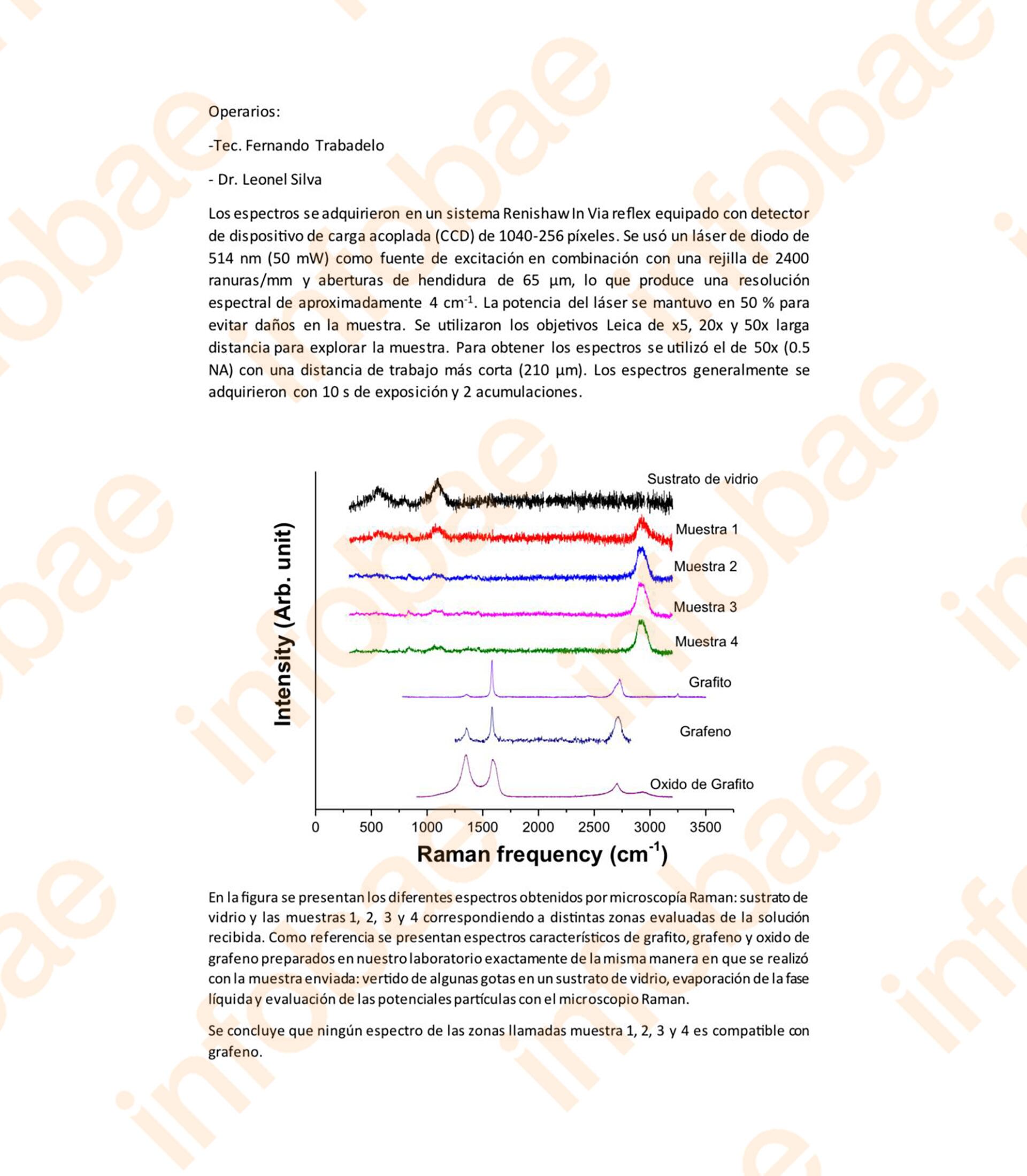 La parte del estudio del Conicet que demuestra que no hay grafeno en las vacunas