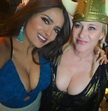 Salma y su amiga Patricia