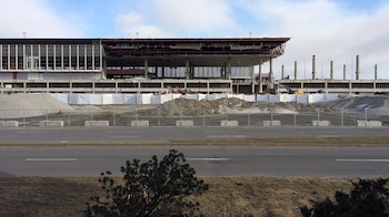 Terminal en demolición del aeropuerto