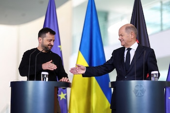 El presidente de Ucrania, Volodimir