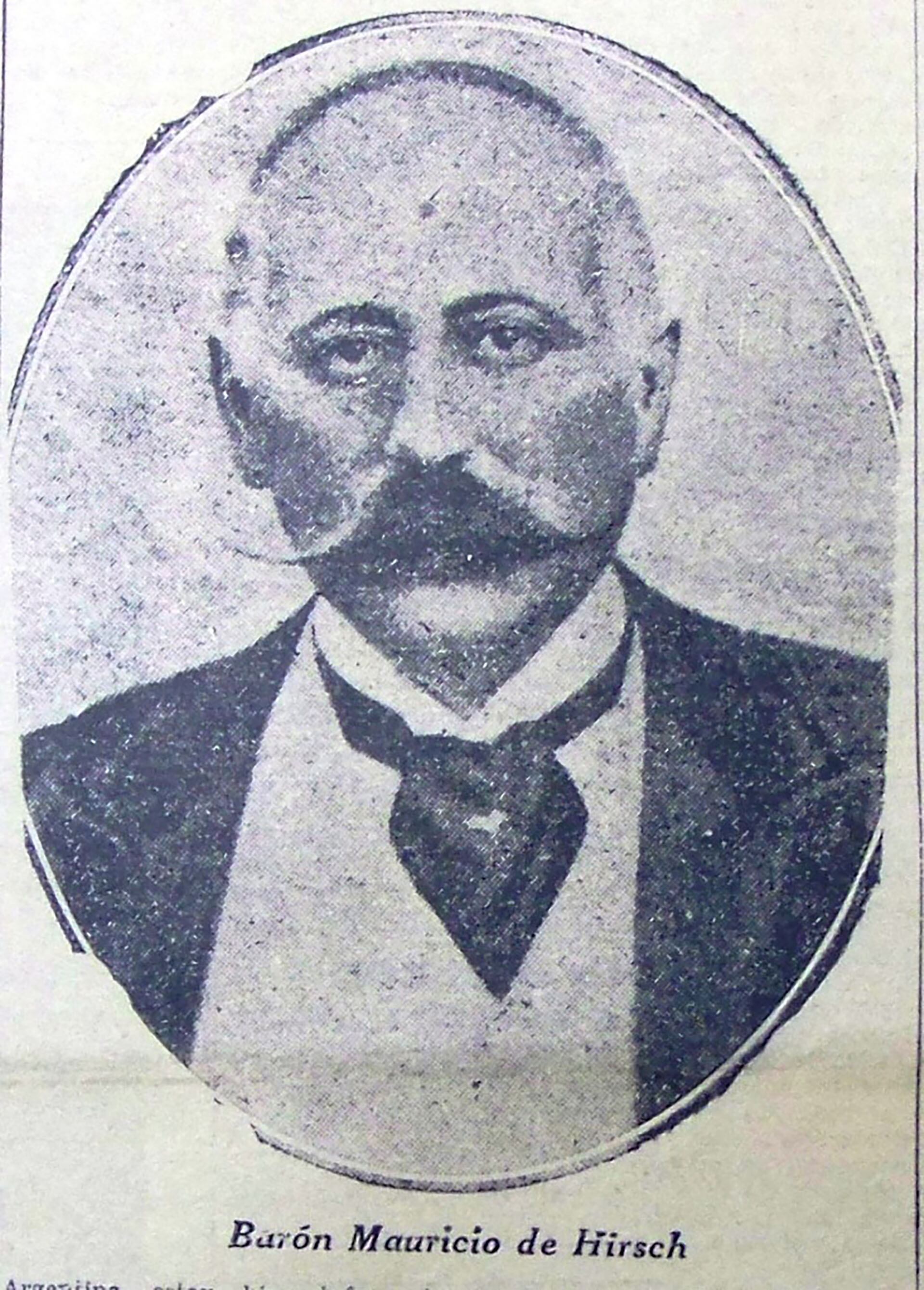 Barón Moritz von Hirsch, fundador de la Jewish Colonization Association, una organización creada para impulsar la emigración masiva de judíos desde Rusia y otras tierras de Europa del Este hacia colonias agrícolas (gentileza Javier Sinay)