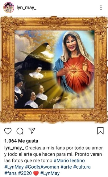 Lyn May compartió en sus redes sociales esta imagen que hizo enloquecer a algunos fans (Foto: Instagram @lynmay)
