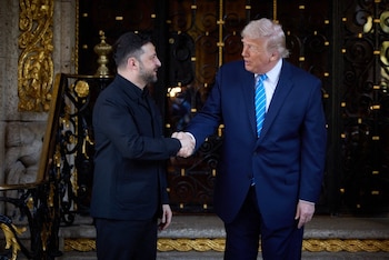 Donald Trump y Volodimir Zelensky
