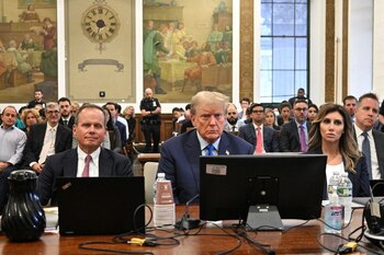 Donald Trump en el juzgado