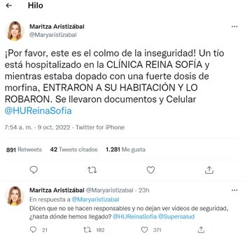 En clínica de Bogotá robaron a un paciente hospitalizado | Captura de pantalla