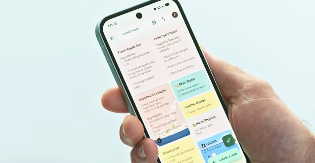 Keep Live permite guardar notas, recordatorios o listas mediante comandos de voz, sin usar el teclado. (Google)