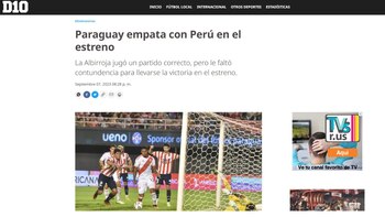 D10 sobre el empate entre