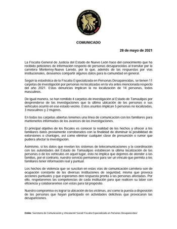 (Foto: Twitter/FiscaliaNL)