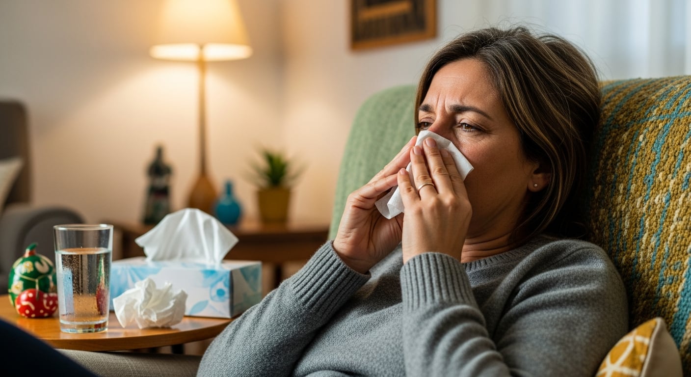 La gripe es una infección respiratoria causada por el virus de la influenza, que produce fiebre, dolor muscular y malestar general. (Imagen Ilustrativa Infobae)