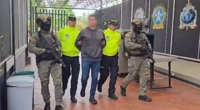 'Alex' sería el operador logístico del Cartel de Sinaloa en Colombia y tendrá que responder ante una corte en Estados Unidos (Dijin de la Policía Nacional )