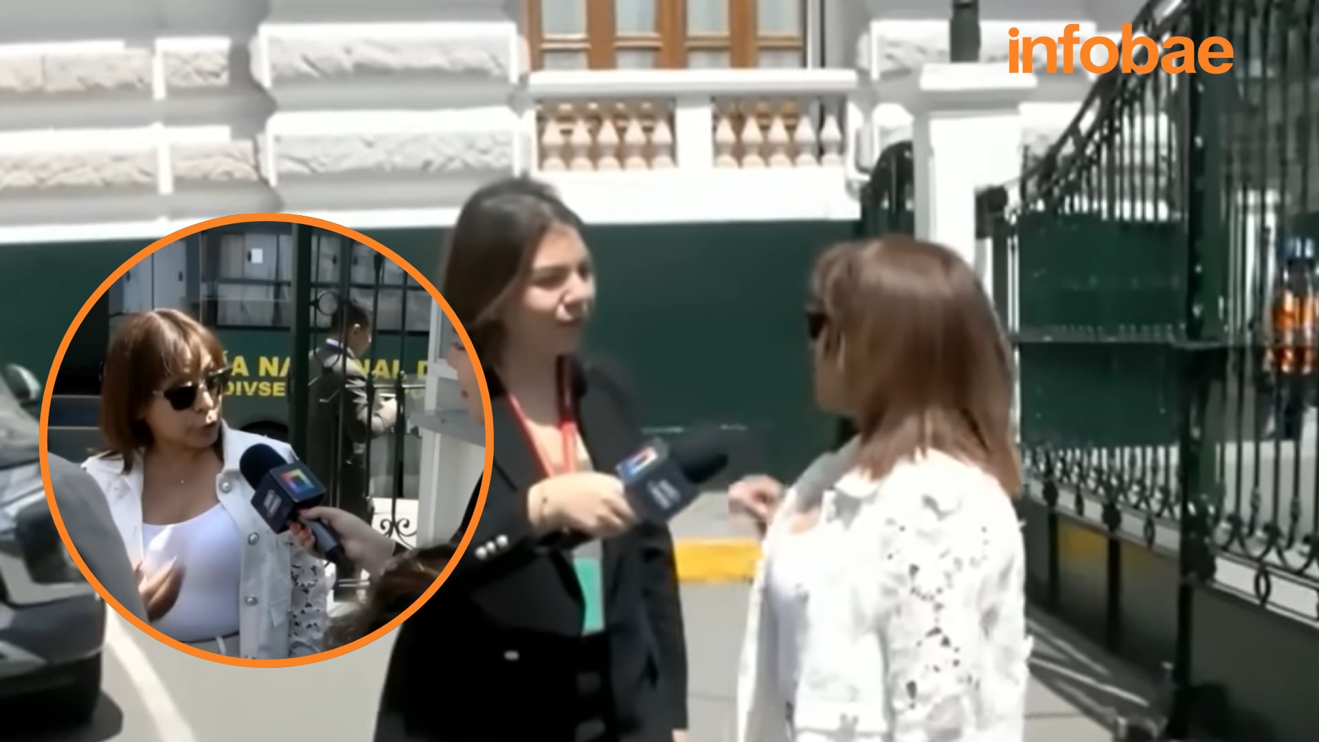 Kira Alcarraz amenaza a periodista de Willax tras ser cuestionada por contratación de la pareja de su hijo. Foto: captura Willax