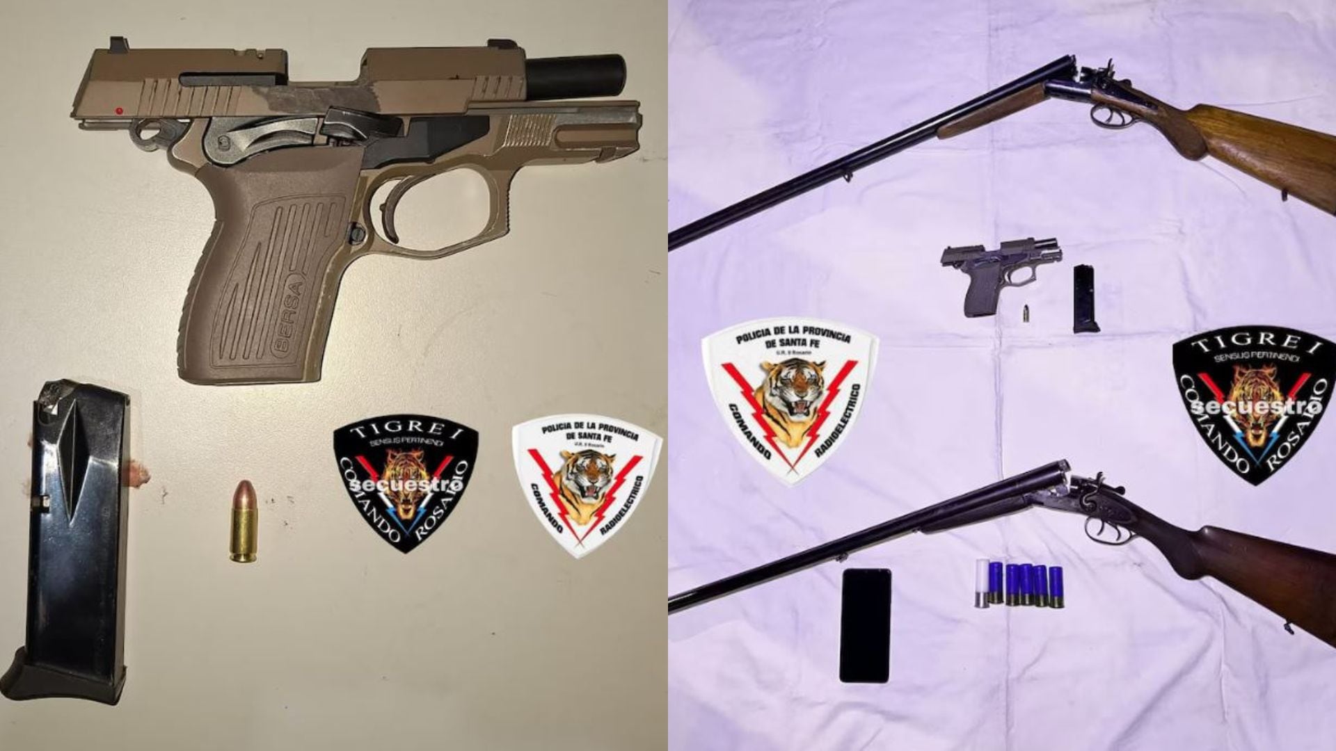 Los elementos secuestrados por la Policía en los allanamientos