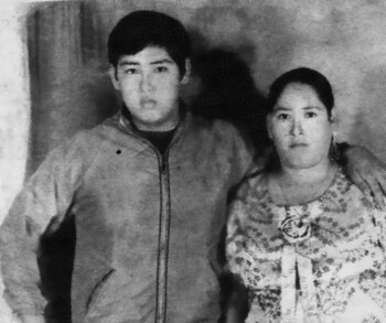 Tongo y su madre Florencia