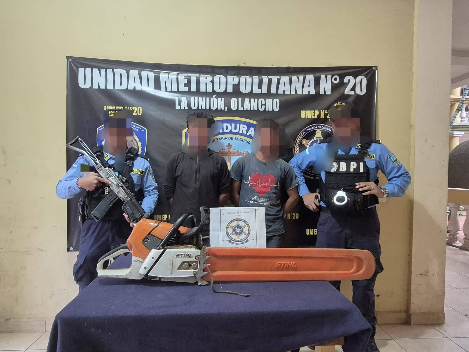 Un total de siete personas resultaron detenidas por el corte y transporte ilegal de productos forestales.