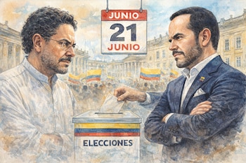 Abelardo de la Espriella e Iván Cepeda se disputarán el 21 de junio las elecciones presidenciales en una segunda vuelta - crédito Imagen Ilustrativa Infobae