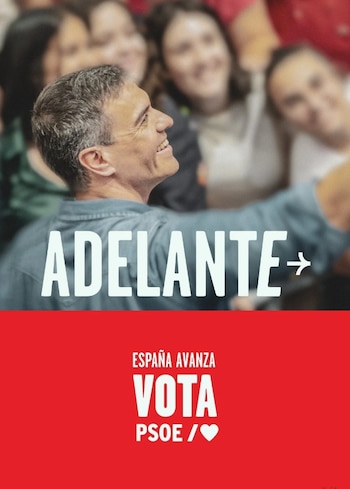 Cartel electoral del PSOE para