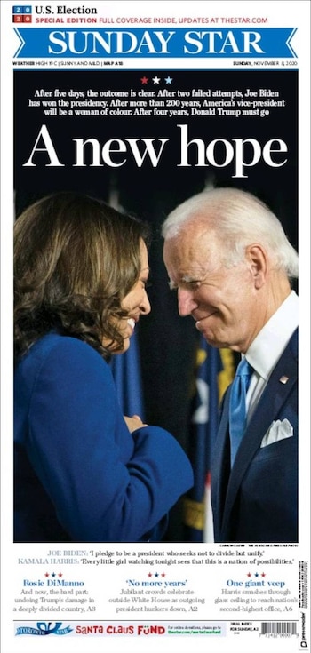 "Una nueva esperanza", titula Sunday