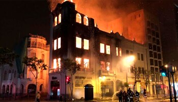 Edificio Giacoletti se incendió en