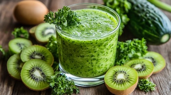 Este licuado de kiwi es