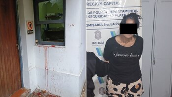 La mujer detenida y la