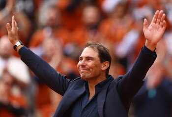 Rafael Nadal en su homenaje