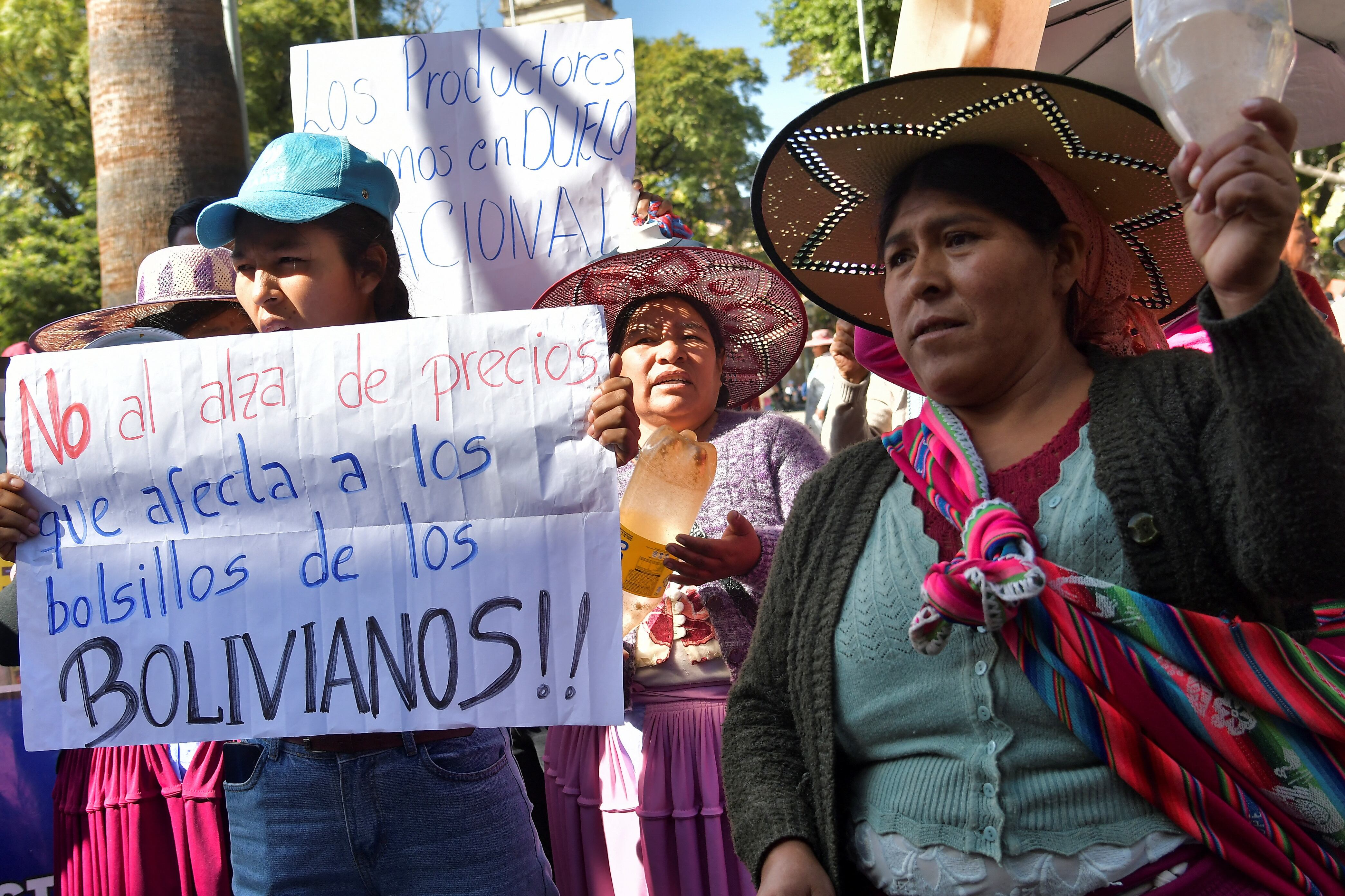 Una manifestación contra el alza de precios se realizó el pasado 29 de mayo en Cochabamba, Bolivia. REUTERS/Patricia Pinto