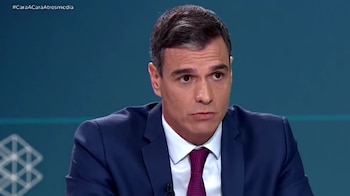 Pedro Sánchez en el debate