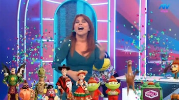 Magaly Medina se muestra firme tras polémica con Jefferson Farfán: reaparece cantando ‘Alimaña’. Captura: Magaly TV La Firme.