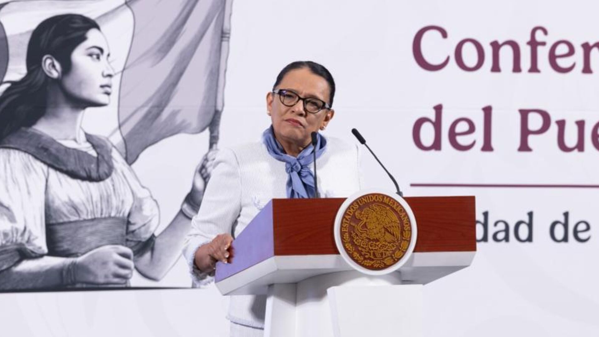 Rosa Icela Rodríguez anunció que se reunirá este viernes con Ceci Flores. | Presidencia