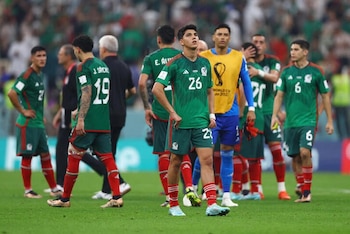 El futbolista de Mexico Kevin Alvarez reaccionando tras la eliminación en el Mundial. (REUTERS/Matthew Childs)