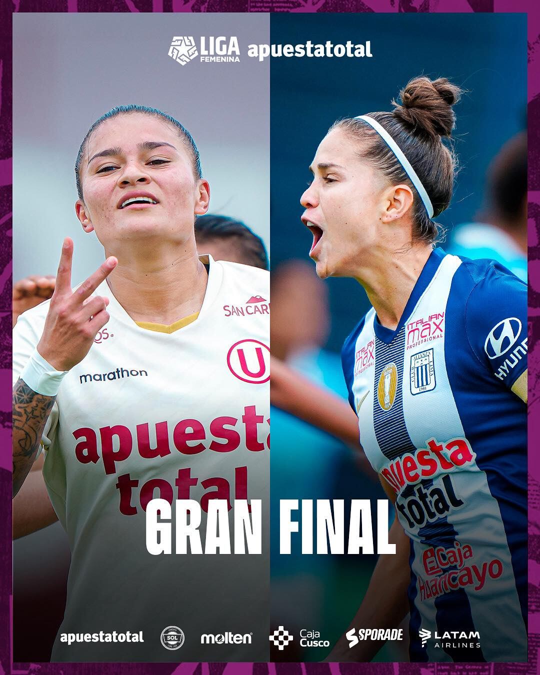 Alianza Lima y Universitario definirán al campeón del Torneo Apertura de la Liga Femenina 2025. Crédito: Liga Femenina