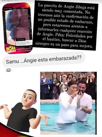 Angie Jibaja fue bautizada en