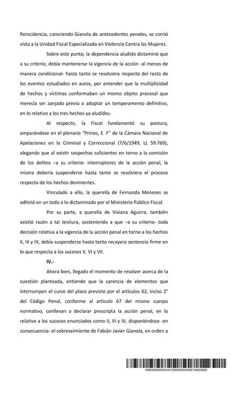 El fallo completo del sobreseimiento