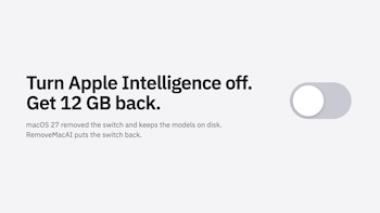Los usuarios de Mac pueden liberar 12 GB de almacenamiento con una herramienta que desactiva la IA de Apple