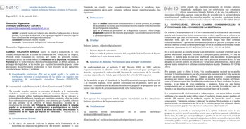 El accionante pidió que se