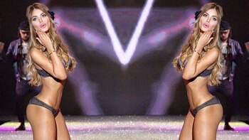 La modelo pasó varias horas