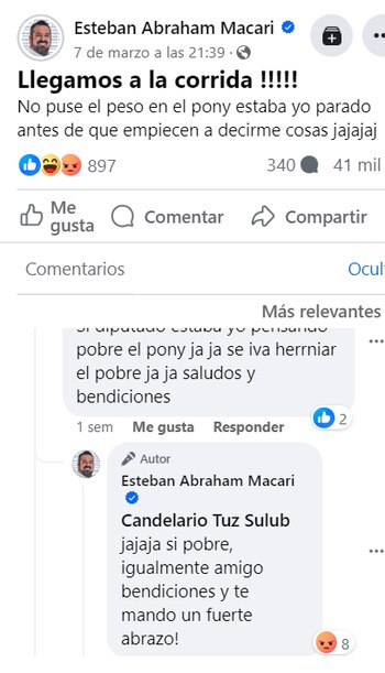 Esteban Abraham Macari causa polémica