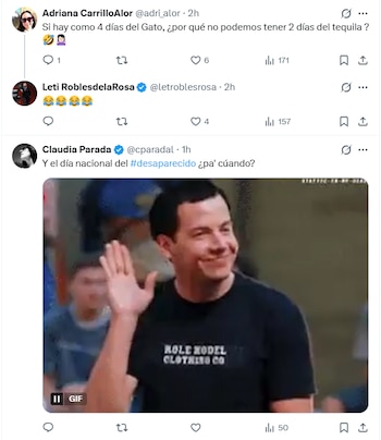 Usuarios de X comentan sobre el decreto del Senado en cuanto al Día del Tequila