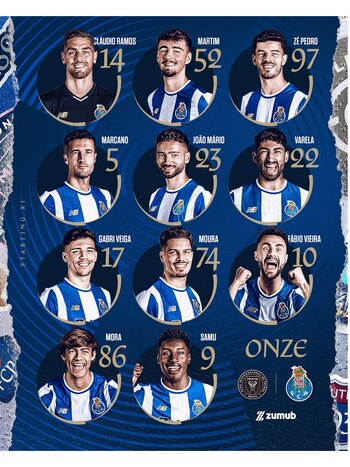 Los once del Porto para