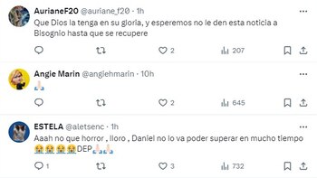 Fans de Daniel Bisogno lamentaron