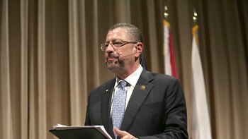 El presidente de Costa Rica