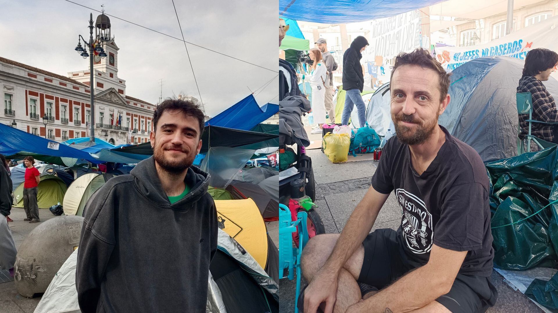 Los rostros de la acampada por la vivienda en Madrid: “Hemos llegado a un punto insostenible y todos tenemos dificultades para construir una vida digna”