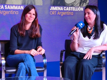 Gilda Sánchez (Directora Nivel Primario Colegio River Plate), Clara Samman (Directora Educativa del Nivel Primario en ORT Argentina), Jimena Castellión (Coordinadora de Educación Digital en ORT Argentina)