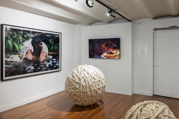 Emocionan los descomunales ovillos de