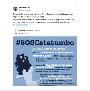 La artista cordobesa Adriana Lucía