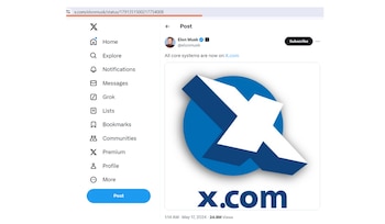 El dominio x.com fue anunciado
